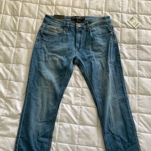 Men’s free planet, stretch skinny blue jeans
